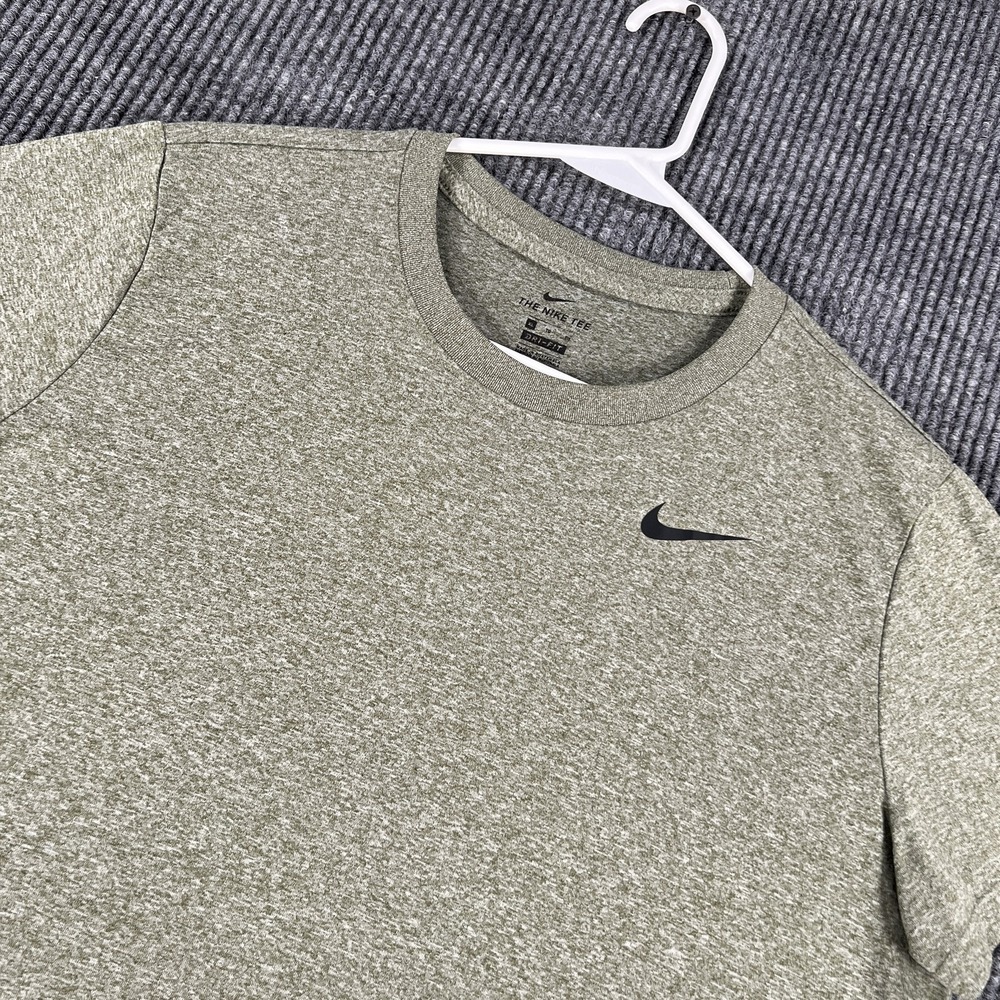 Nike Dri-FIT Shirt Womens XL Gray Heather Short Sleeve Athletic Activewear Top